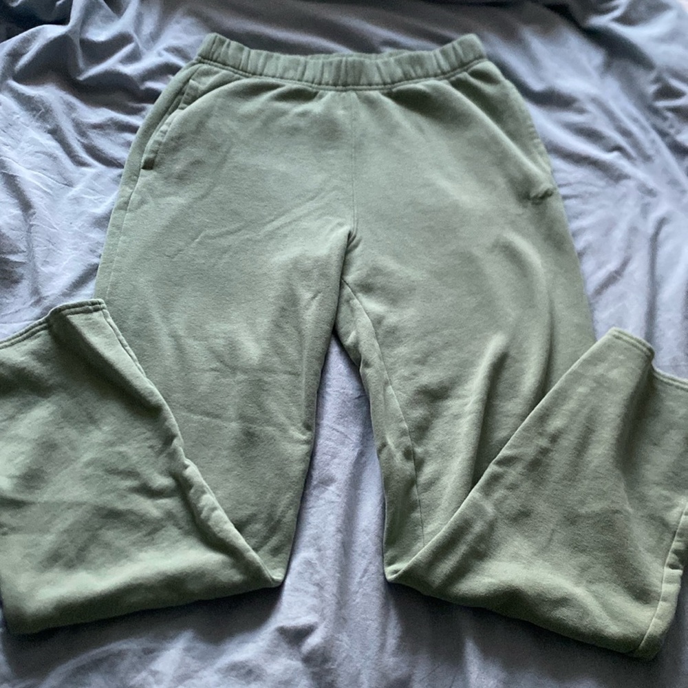 Green Hollister sweat pants